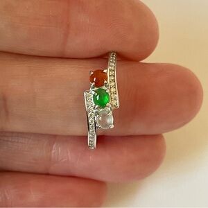 Certified Natural Burmese Jadeite Ring